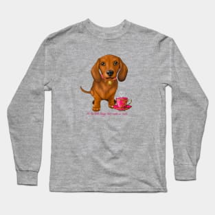 Dachshund Its the little things that make us smile Long Sleeve T-Shirt